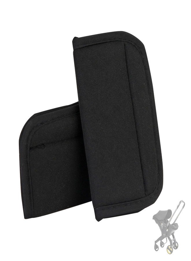 Fevbcnrj Car Seat Shoulder Pads Compatible with Doona, Ultra Soft and Breathable Grid Fabric, Protect Neck and Shoulder Strap Covers, Easy to Install, Straps Pads for Car Seat and Stroller, Black - Image 1